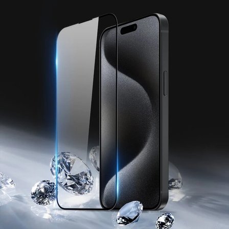 Dux Ducis iPhone 15 Pro Full Kaplama Tempered Cam Ekran Koruyucu-(5775)