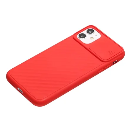 ALLY İPhone 11 6.1 inch Kılıf Kamera Kapatan koruyucu Sürgülü Kılıf-(5775)