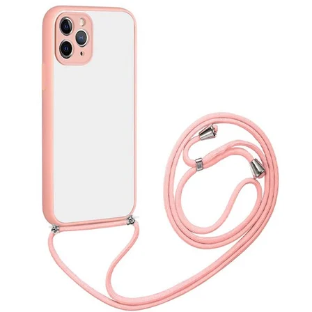 ALLY iPhone 12 Pro Max 6.7 Askılı Koruyucu Silikon Kılıf-(5775)