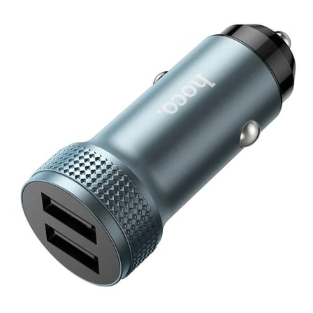 HOCO Z49 Çift USB Girişli Araç Şarj Başlık + USB To Type-C Kablo-(5775)