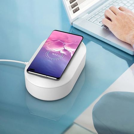 ALLY 15W Hızlı Kablosuz Wireless Şarj+Ultraviyole Sterilizer- Uv box-(5775)