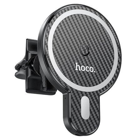 HOCO CA85 Araç Havalandırma Bölmesi 15W Kablosuz Hızlı Şarj Telefon Tutucu-(5775)