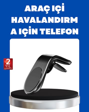Kalorifer Izgaralı Manyetik Telefon Tutucu – Sarsıntı Geçirmez