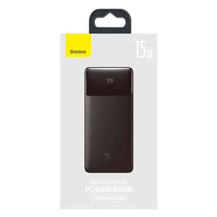 Baseus Bipow 15W Hızlı Şarj 10000 mAh LED Göstergeli Powerbank-(5775)