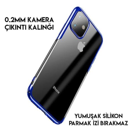Baseus Shining Case İPhone 11 Pro 5.8 Ultra ince Silikon Kılıf-(5775)