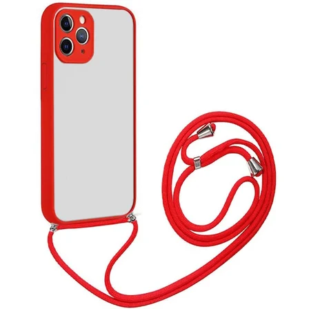 ALLY iPhone 12 Pro 6.1 Askılı Koruyucu Silikon Kılıf-(5775)