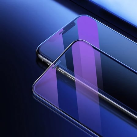 Baseus İPhone XS-X 5.5 Ekran Koruyucu Full Anti Blue Light Tempered Cam Ekran Koruyucu 2 A-(5775)