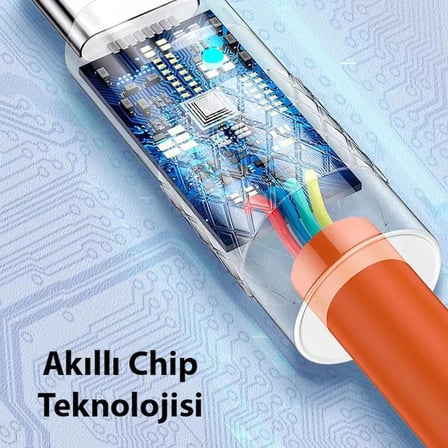 ALLY 180° Dönebilen USB To iPhone Lightning 6A Hızlı Şarj Kablosu 1 Metre-(5775)