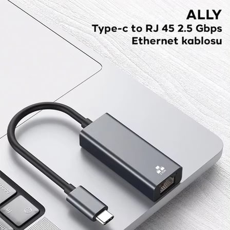 ALLY Type-c to RJ 45 2.5 Gbps Ethernet kablosu-(5775)