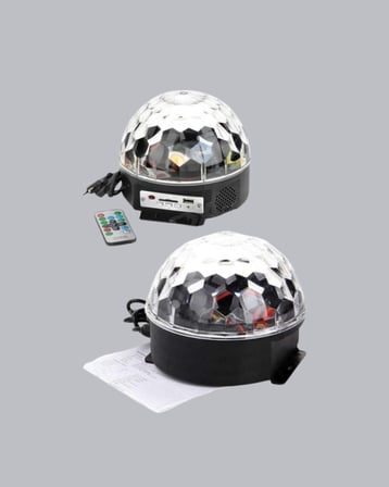 Ritim Hassasiyetli Bluetooth Hoparlörlü Disko Işığı Döner LED Efektli