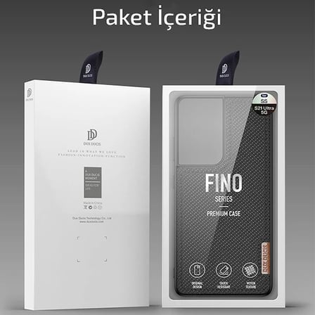 Dux Ducis Sm Galaxy S21 Ultra Kılıf  Fino Series Premium Arka Koruma Kılıf-(5775)