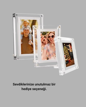 Hediyelik Dijital Çerçeve – 7 İnç IPS Ekranlı 4GB Hafızalı Hoparlörlü