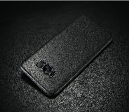 Ally SM Galaxy S8 Deri Dokulu Premium Soft Silikon Kılıf-(5775)
