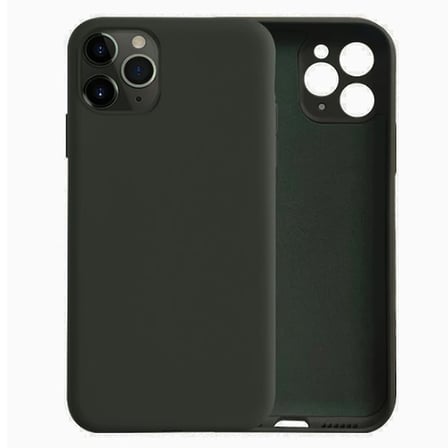 ALLY İPhone 11 Pro Max Kamera Korumalı Lansman Kılıf İçi Kadife Silikon Kılıf-(5775)