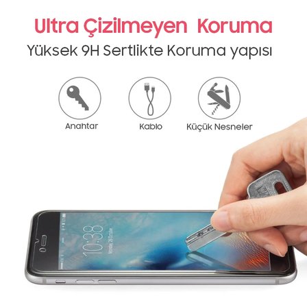 Huawei P20 LiteNova 3e Kırılmaz Tempered Cam Ekran Koruyucu-(5775)