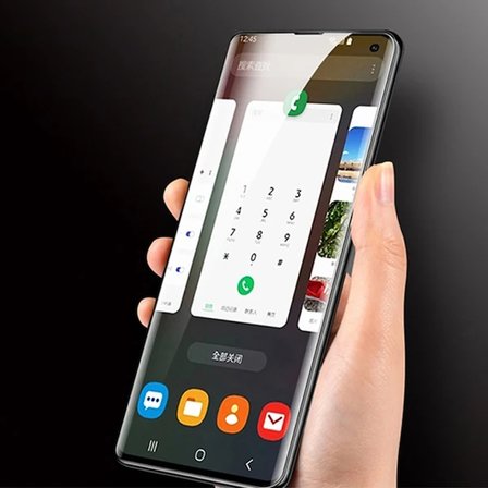SM Galaxy S21 Full Uv Liquid+uv Işık 3DKırılmaz Cam Ekran Koruyucu-(5775)