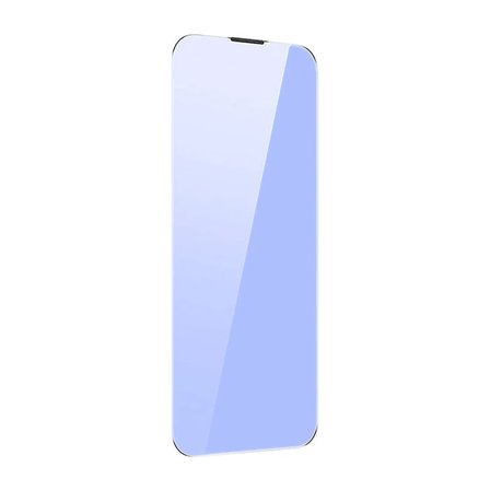 Baseus iPhone 15 Pro Full Koruma Anti Mavi Işık Tempered Cam Ekran Koruyucu 2 Adet Set-(5775)