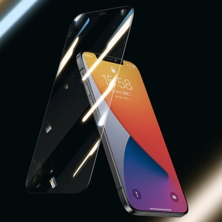 ALLY iPhone 12-İPhone 12 Pro 6.1 Tempered Cam Ekran Koruyucu-(5775)