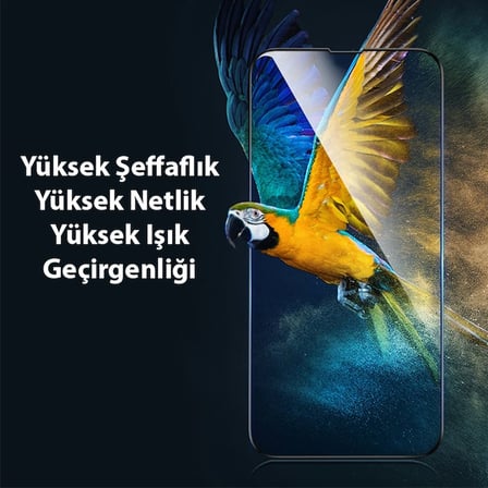 Baseus iPhone 13 Pro Max 6.7 0.3mm Tempered Full-glass Cam Ekran Koruyucu 2 Adet Set-(5775)