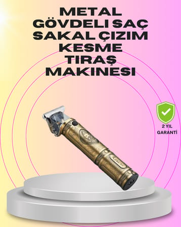 Güçlü Motorlu 4 Kılavuz Taraklı Kompakt Saç Kesme Makinesi – Uzun Pil Ömürlü