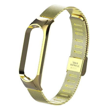 Xiaomi Mi Band 5 Metal Kayış Kordon Kopçalı Milano Loop-(5775)