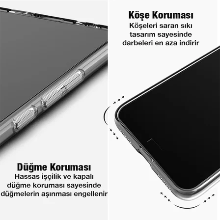 Ally Xiaomi Redmi K40S Kılıf Kamera Korumalı Ultra İnce Şeffaf Silikon Kılıf-(5775)