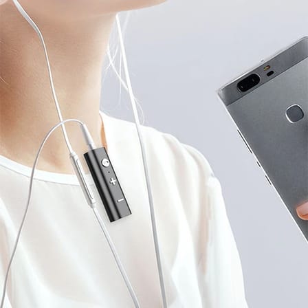 ALLY Yaka Askılı Wireless Kablosuz Aux Bluetooth Adaptör-(5775)
