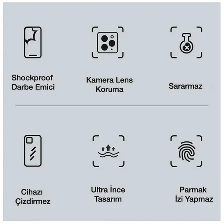 iPhone 11 Pro 5.8inç Gold Çerçeve Kamera Korumalı Silikon Bumper Kılıf-(5775)