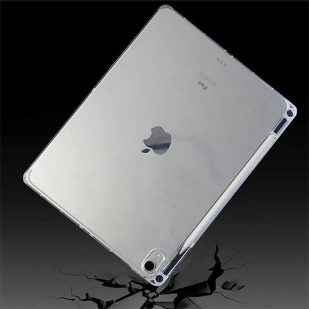 ALLY iPad Pro 12.9-inch (2021)-(2020)-(2018) Kalem Yerli Şeffaf Silikon Kılıf-(5775)