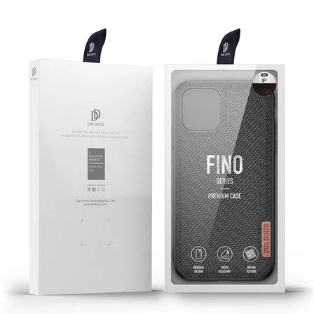 Dux Ducis Fino Serisi iPhone 11 Pro 5.8inç Kılıf Premium Dokuma Silikon Kılıf-(5775)