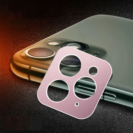 İPhone 11 Pro -11 Pro Max 3D Metal Kamera Koruyucu Metal Lens-(5775)