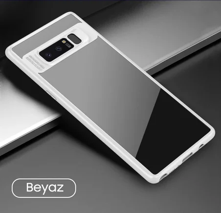 Ally Galaxy Note 8 Darbeya Dayanıklı Şeffaf Silikon Kılıf-(5775)