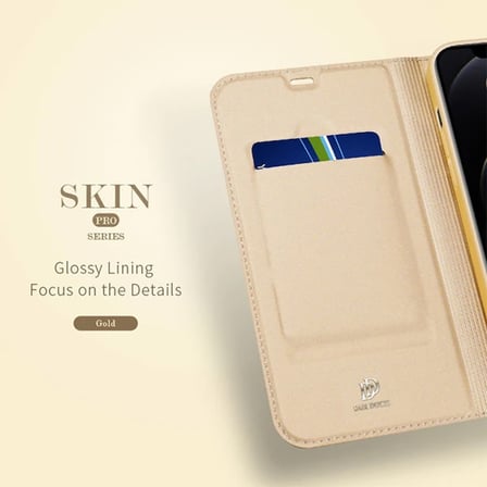 DUX DUCİS İPhone 12/ 12 Pro Kılıf Kapaklı Flip Cover Kılıf Skin Pro Series Kılıf-(5775)