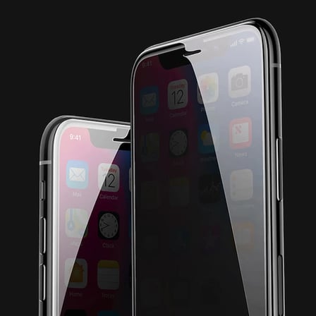 Baseus İPhone 11 Pro Max- XS Max 3D Anti-Peep Privacy Gizlilik Cam Ekran Koruyucu-(5775)