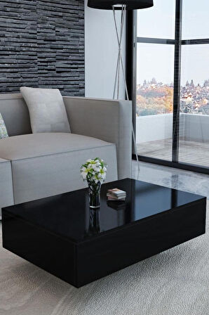 Parlak Siyah Yapışkanlı Kaplama Folyosu 61 CM X 4 MT