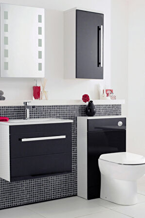 Parlak Siyah Yapışkanlı Kaplama Folyosu 122 CM X 8 MT