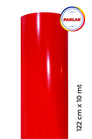 Parlak Kırmızı Yapışkanlı Kaplama Folyosu 122 Cm X 10 Mt