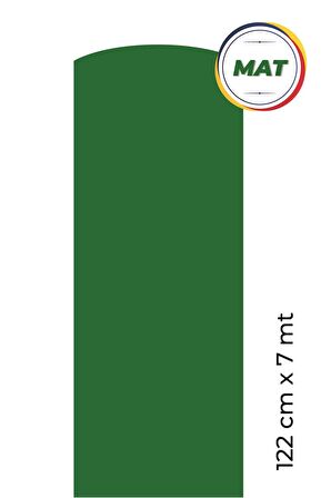 Mat Yeşil Yapışkanlı Kaplama Folyosu 122 CM X 7 MT