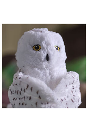 Yumuşak Oyuncak, Beyaz, 25 Cm, El Kuklası-Baykuş