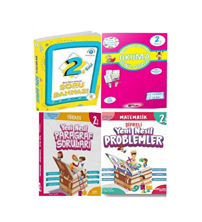 2.Sınıf Konu Anlatımlı Soru Bankası +Yeni Nesil Paragraf Ve Problemler Kitabı Ve Okuma-Anlama