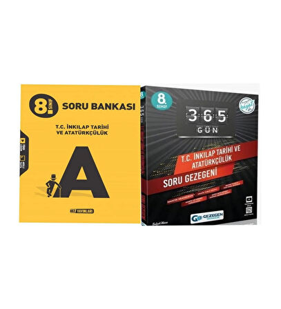 8. Sınıf LGS Yeni Inkılap Tarihi Soru Bankası Ve 365 Gün Soru Bankası