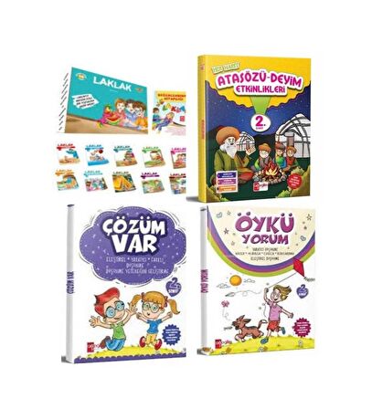 Laklak Hikaye Serisi 10 Kitap +Öykü Yorum+Çözüm Var Ve Atasözü-Deyimler