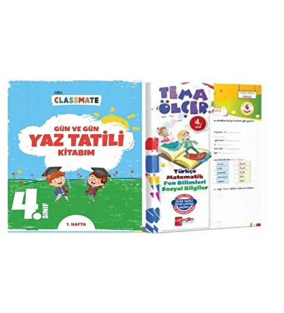4. Sınıf Gün Ve Gün Yaz Tatili Kitabım Ve Yaprak Test
