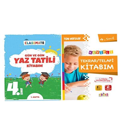 4. Sınıf Gün Ve Gün Yaz Tatili Kitabım Ve Telafi Tekrar Kitabım
