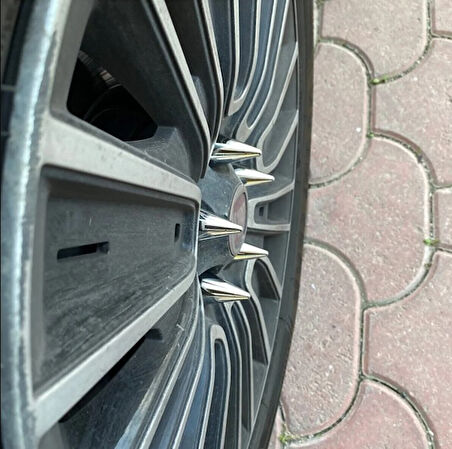 Sivri Jant Bijon Kapağı Krom 17mm Sökme Aparatlı  