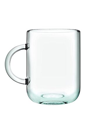 Kulplu Bardak Şeffaf Yeşil Renkli 330 Cc- 2'li