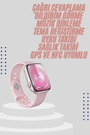 Kadınlara Özel Yeni Nesil Pembe Amoled Ekran Ultra Akıllı Saat 49MM