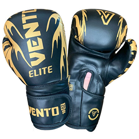 Vento Elite Boks ve Kick-Boks Eldiveni Siyah