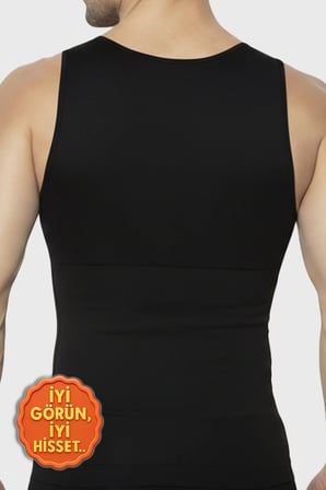 Erkek Korse Atlet 2’li Paket – Bel, Göğüs ve Göbek Toparlayıcı, Destekleyici ve Sıkılaştırıcı BEYAZ