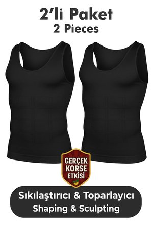 Erkek Korse Atlet 2’li Paket – Bel, Göğüs ve Göbek Toparlayıcı, Destekleyici ve Sıkılaştırıcı BEYAZ